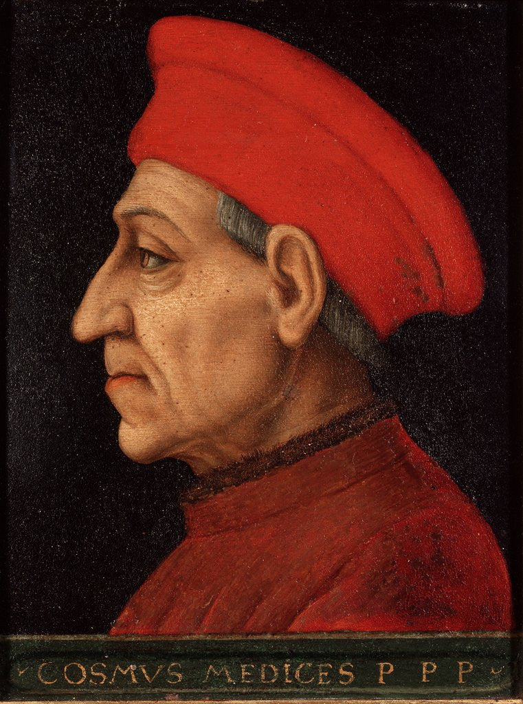 Portrait of Cosimo de Medici posters & prints by Agnolo Bronzino