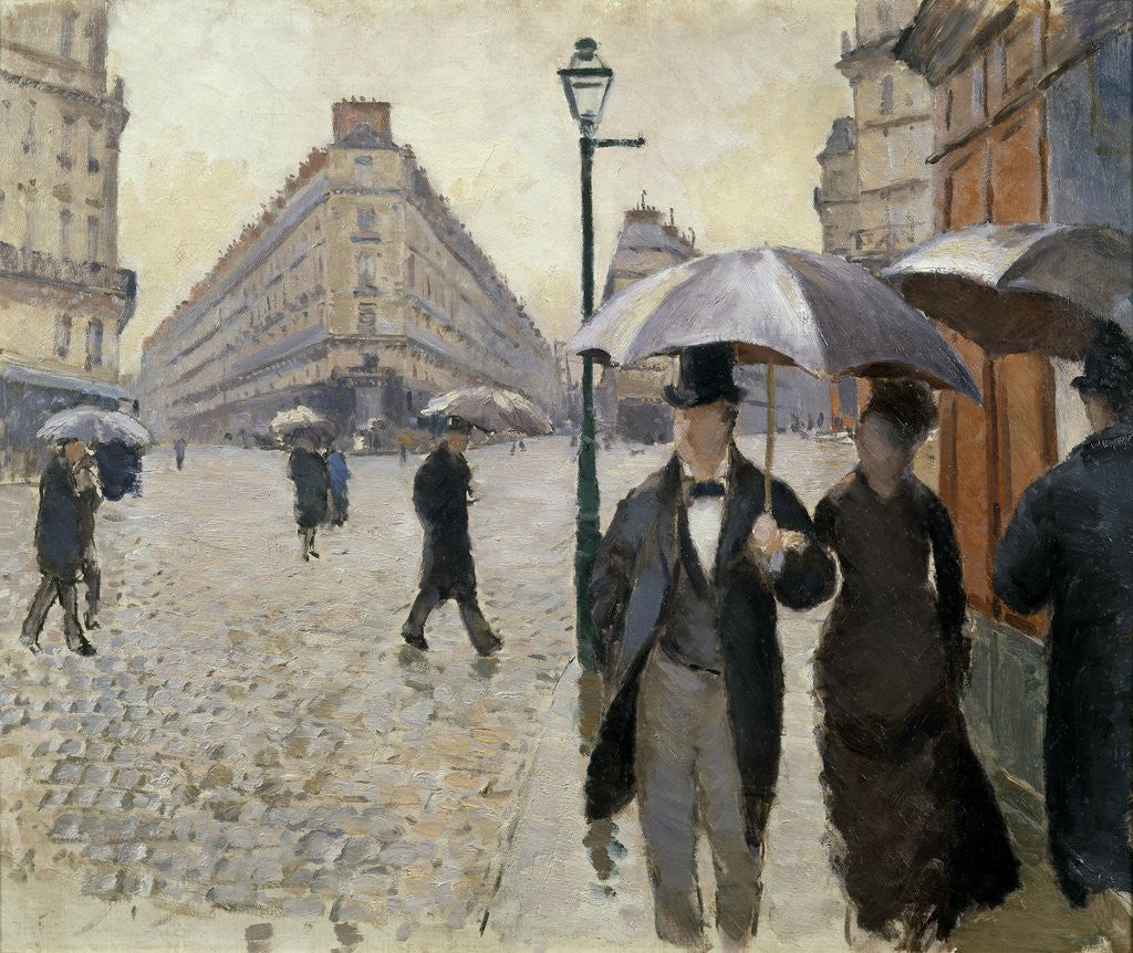 A Street of Paris in Rainy Weather (Paris, Rainy Day