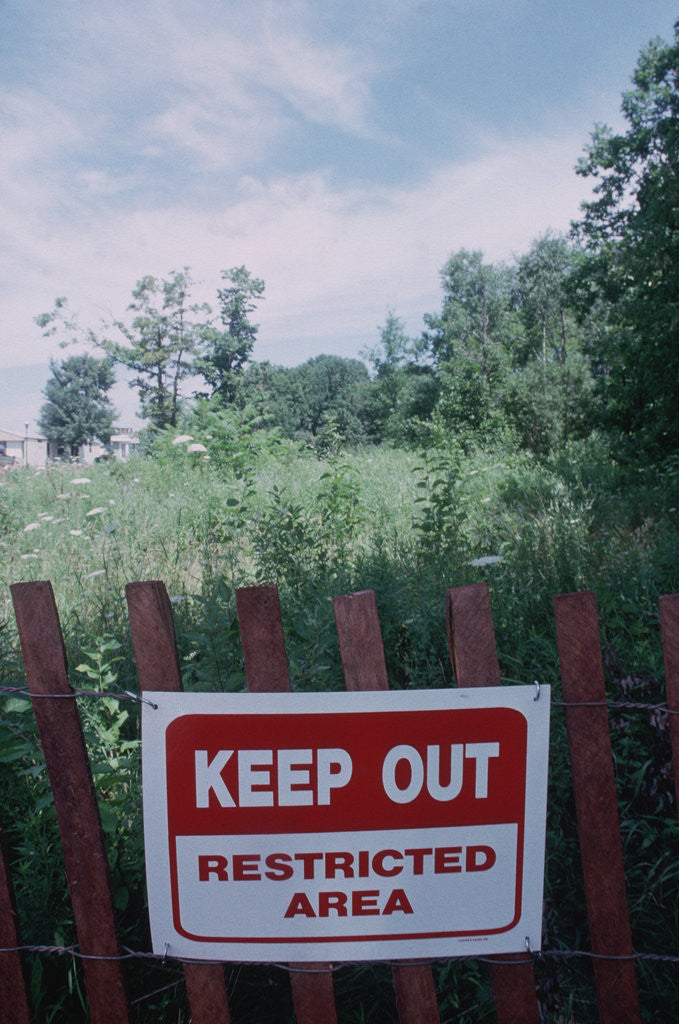 Toxic Site Warning Sign In Community Near Love Canal Posters Prints By Corbis