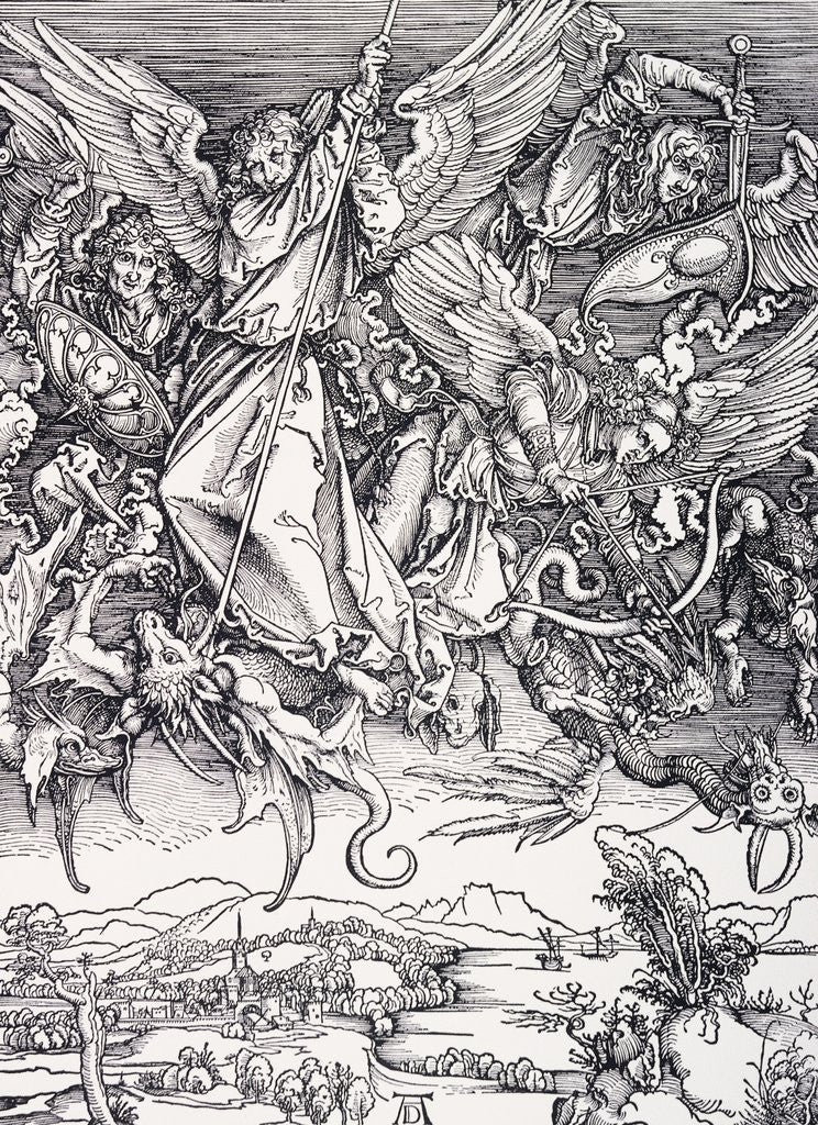 St. Michael Slaying the Dragon posters & prints by Albrecht Dürer