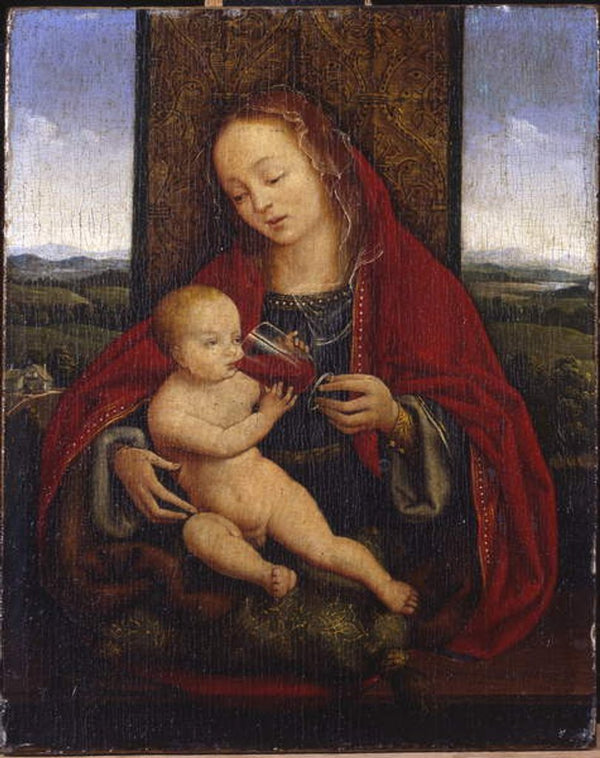 The Madonna and Child enthroned posters & prints by Cornelis van Cleve