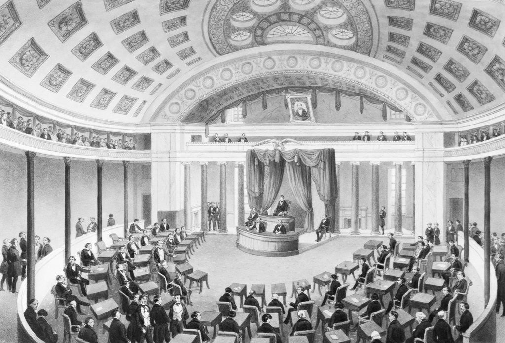 Drawing of United States Senate Chamber posters & prints by Corbis