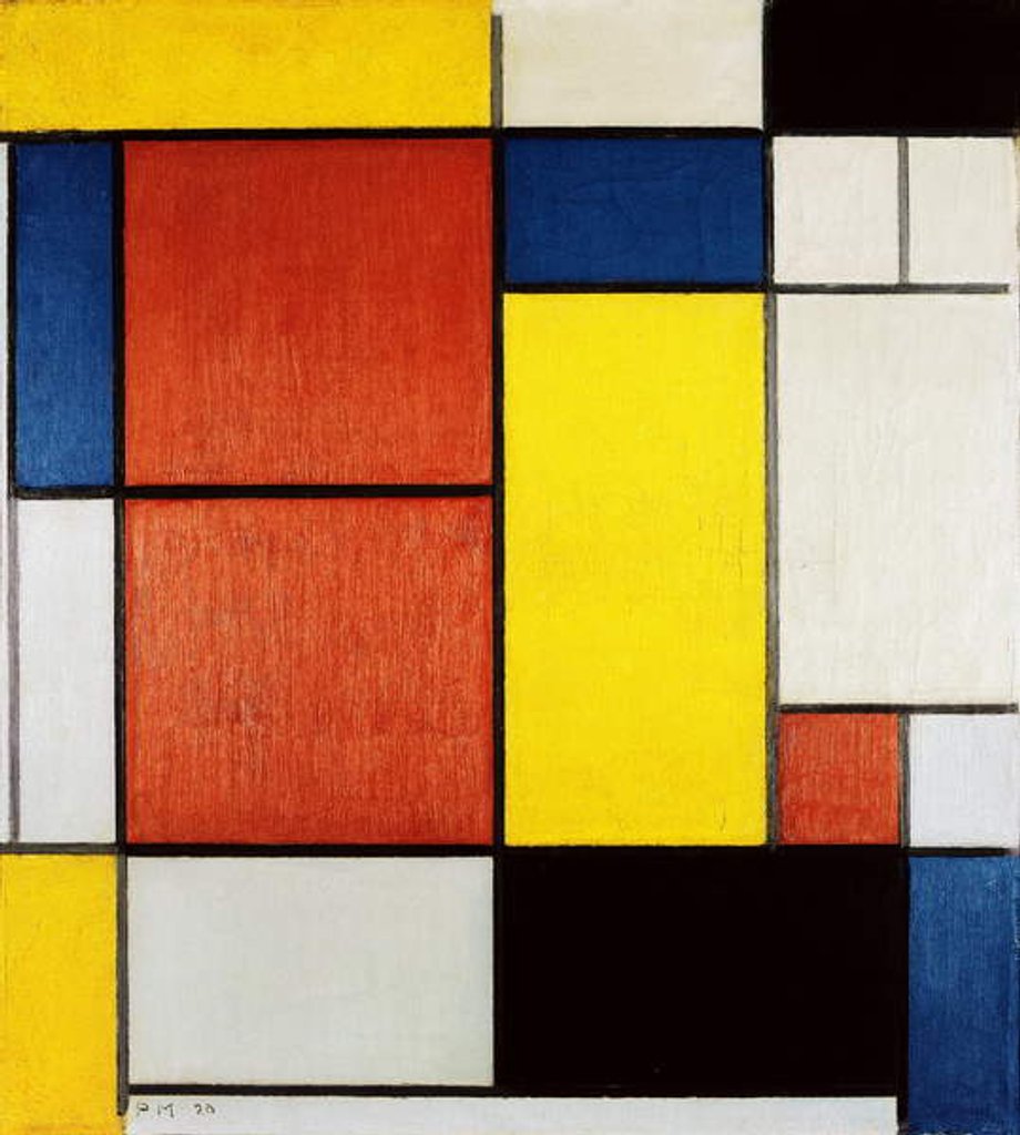 Composition II posters & prints by Piet Mondrian