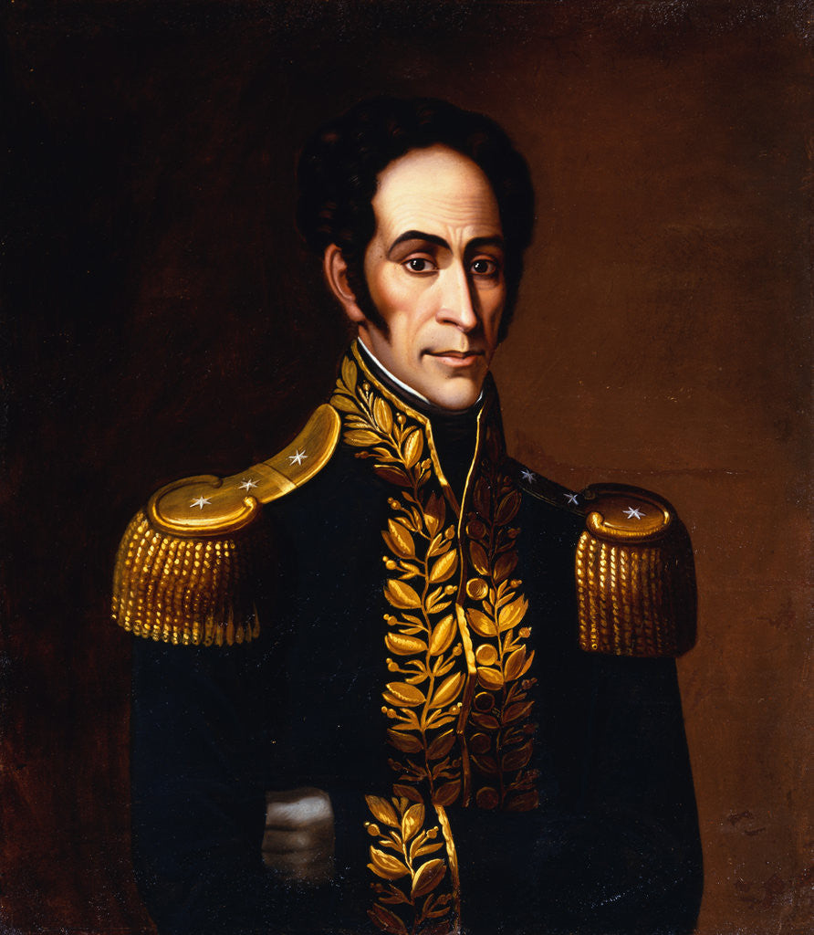 Simon Bolivar attributed to Antonio Salas posters & prints ...