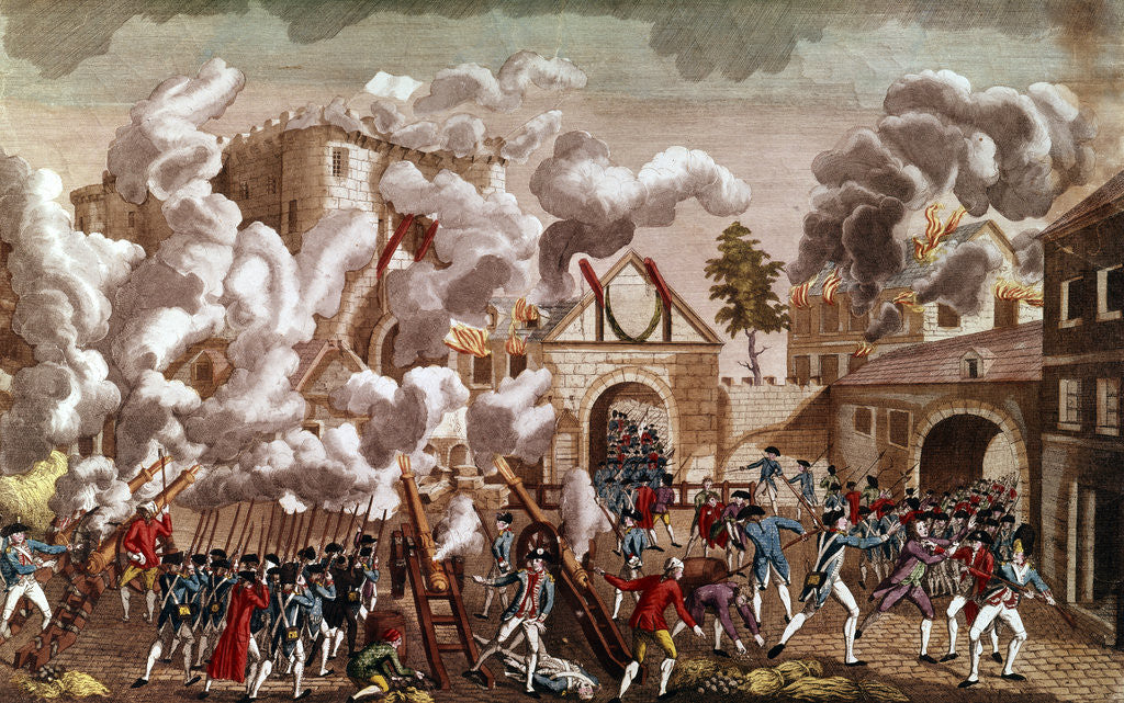 Illustration of the Storming of the Bastille, 1789 posters & prints by