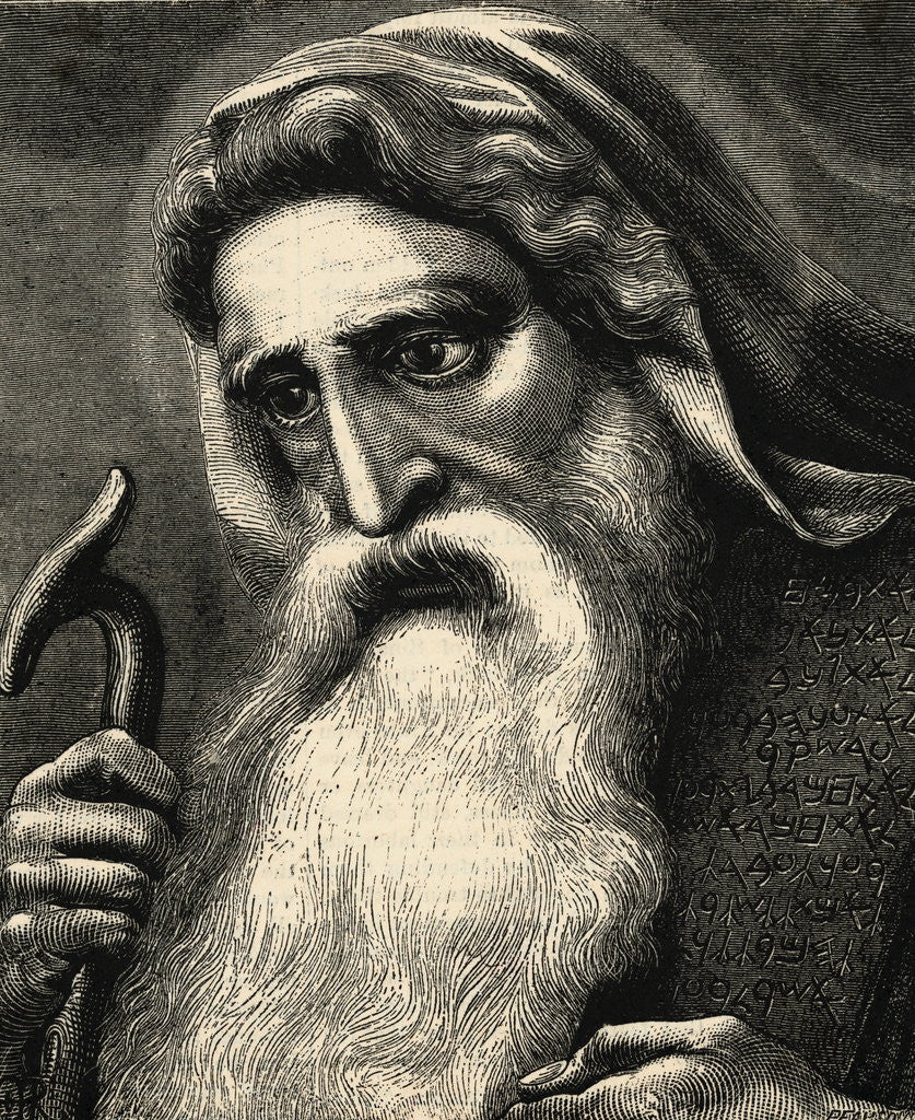 Illustration of the Prophet Moses posters & prints by Corbis