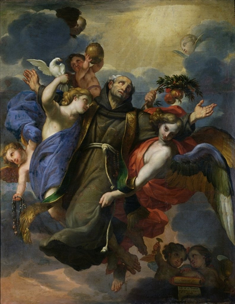 *Un Saint, un Miracle* : Saint Pierre d’Alcantara (1499-1562) : il s’élève au-dessus du sol dans un jardin ... Xir182414_1024x1024