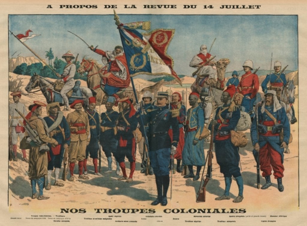 Review Of The 14th July Our Colonial Troops Posters Prints By French   Xir414878 1024x1024 