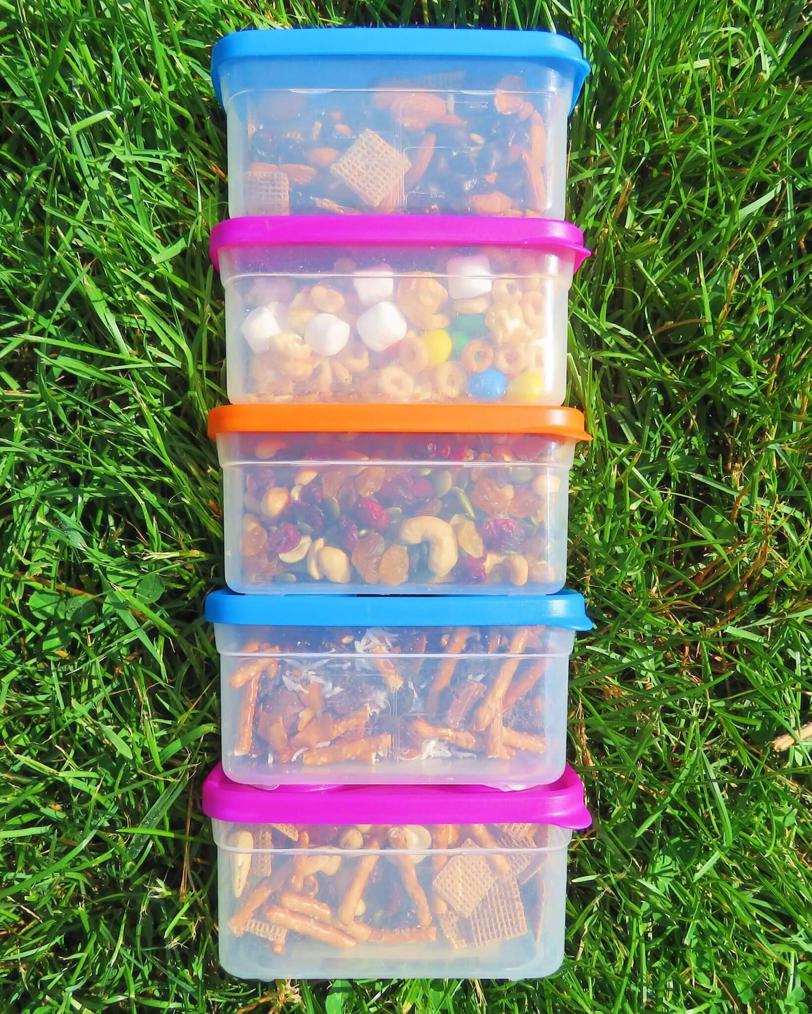 camping snacks containers lunch