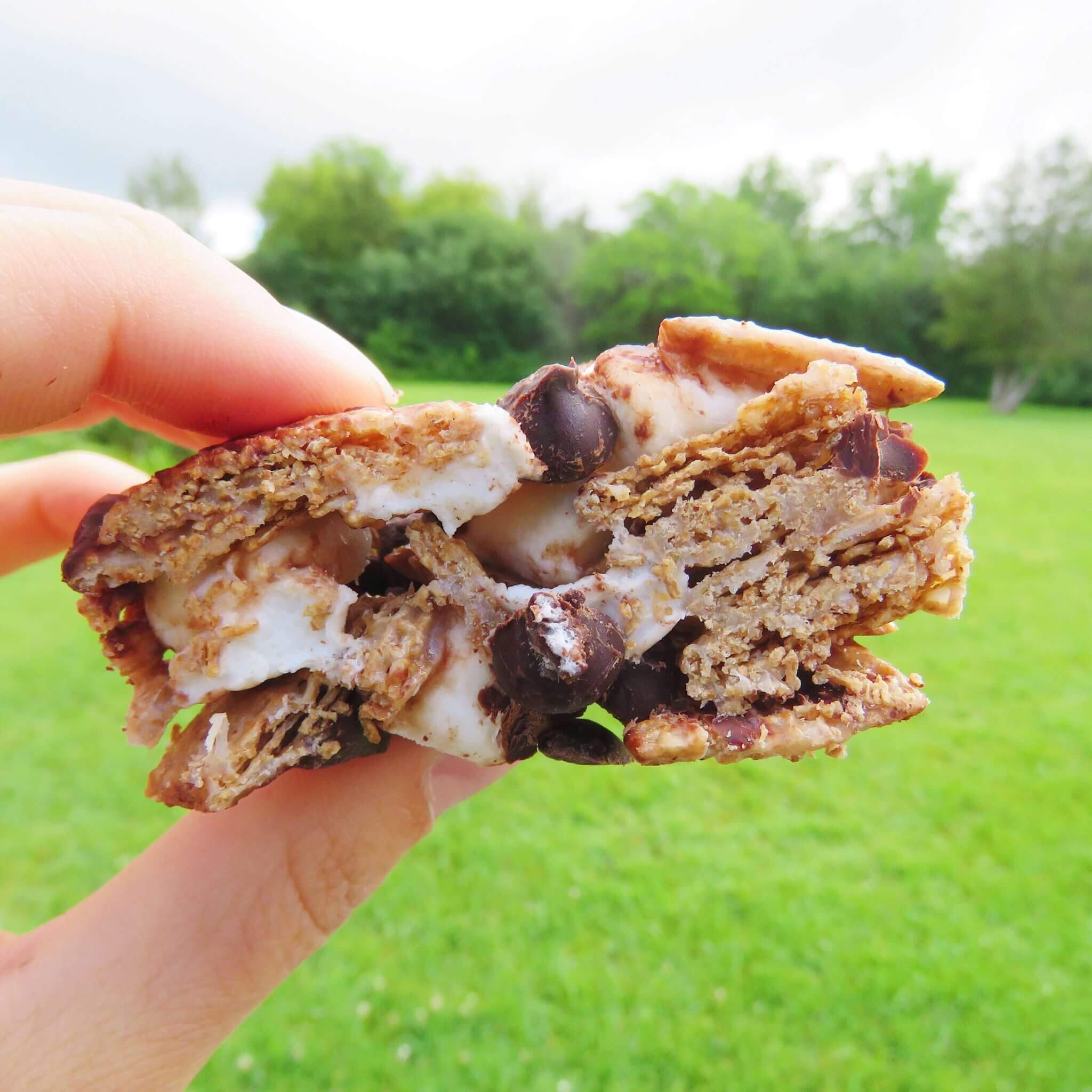 s'more squares camping snack