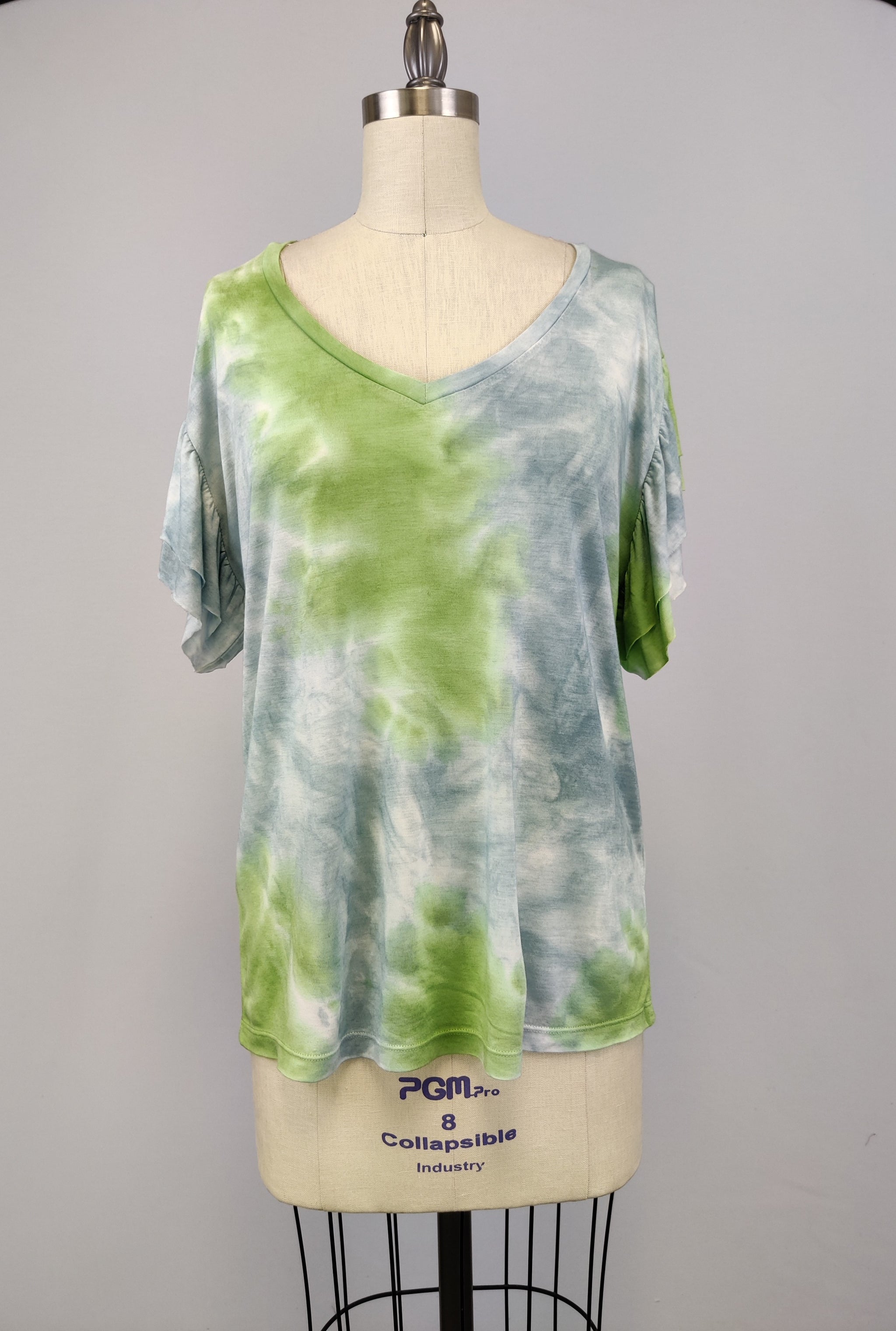 FLUTTER TIE DYE B/S Sweat BEIGExINDIGO L トップス 激安売れ筋 Ruby