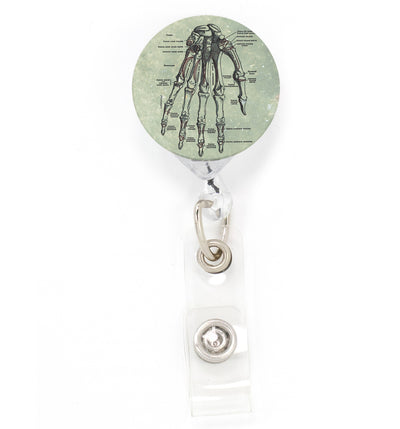 Buttonsmith Anatomy Hand Retractable Badge Reel - with Alligator Clip and  Extra-Long 36 inch Standard Duty Cord - Made in The USA