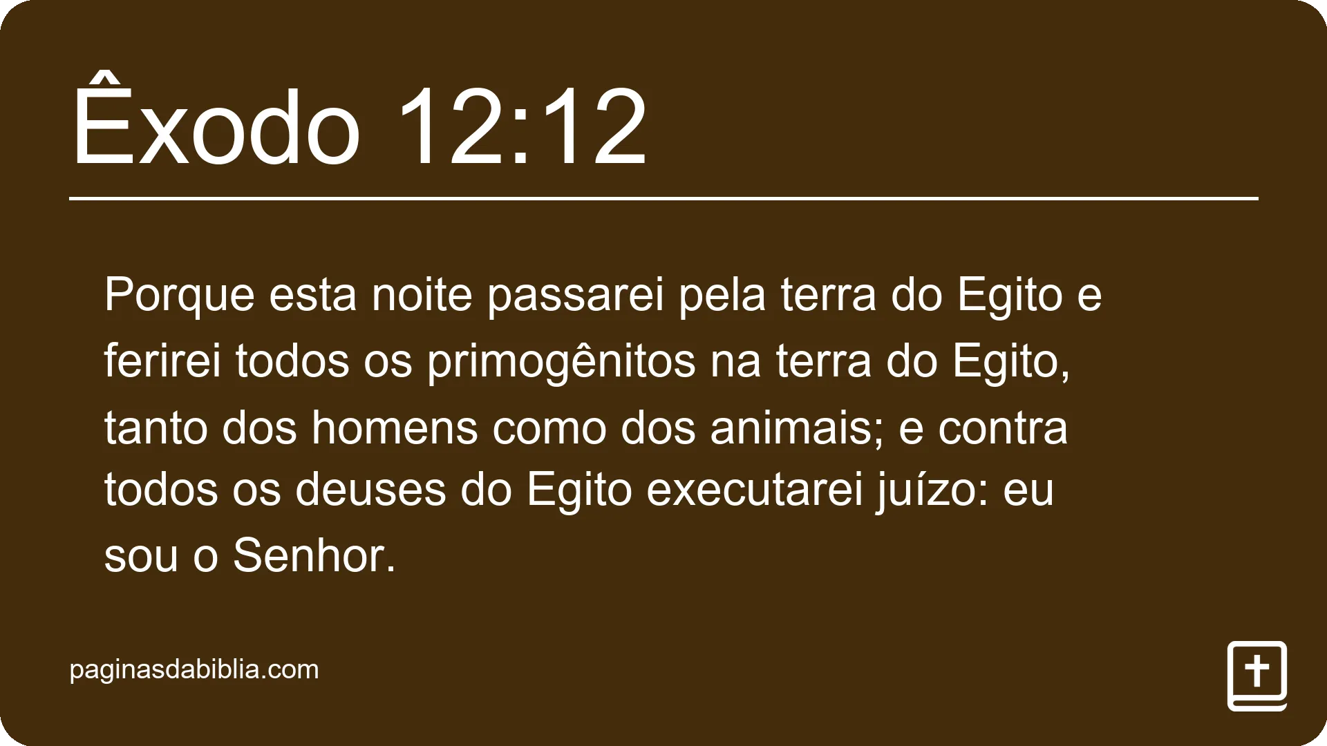 Êxodo 12:12