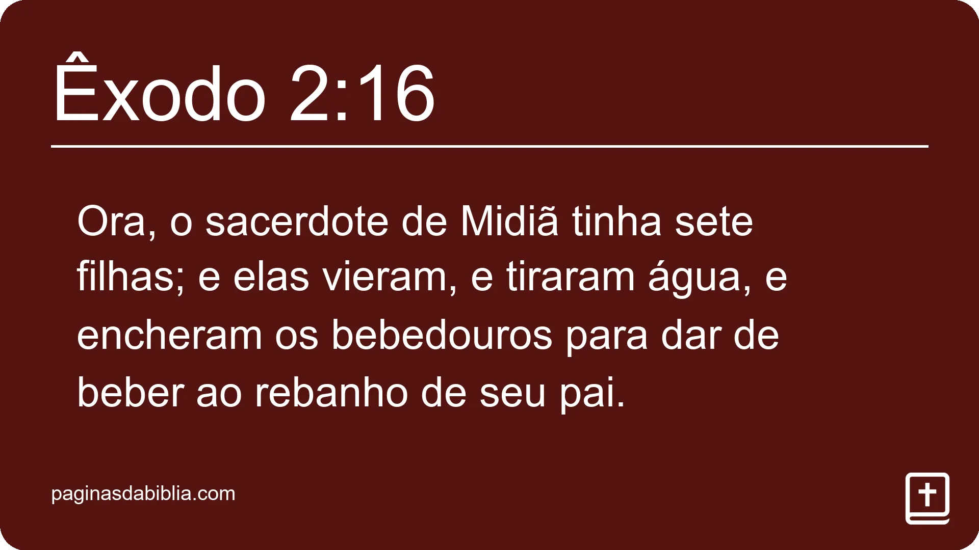 Êxodo 2:16