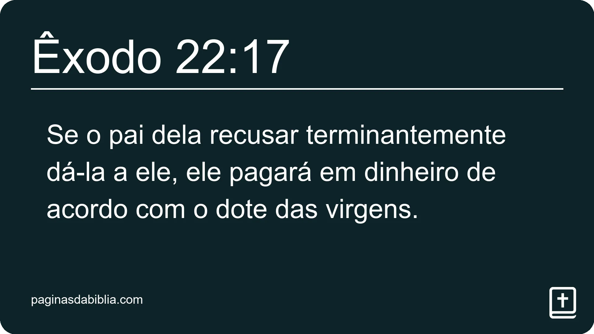 Êxodo 22:17