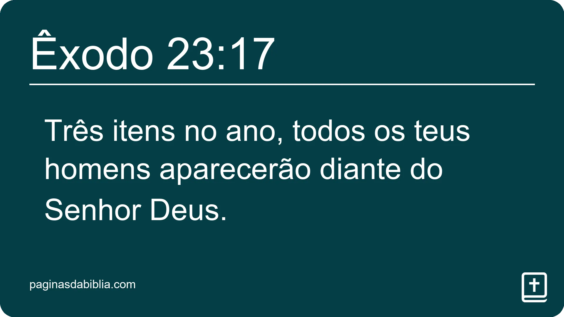 Êxodo 23:17