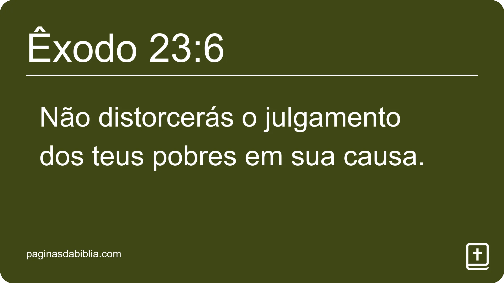 Êxodo 23:6