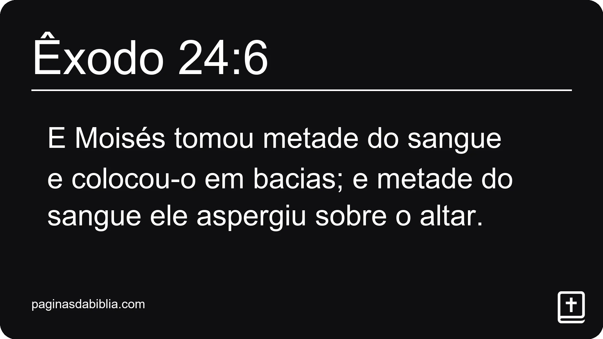 Êxodo 24:6