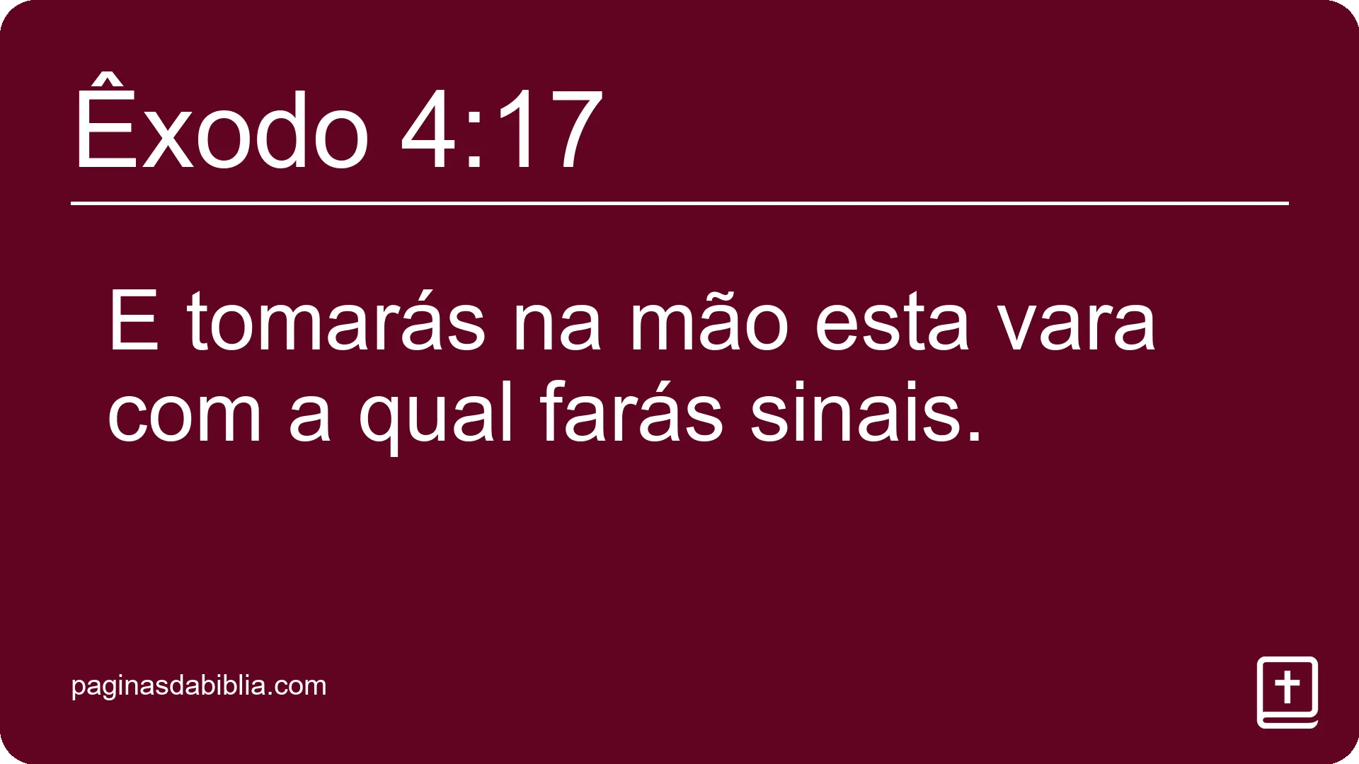 Êxodo 4:17