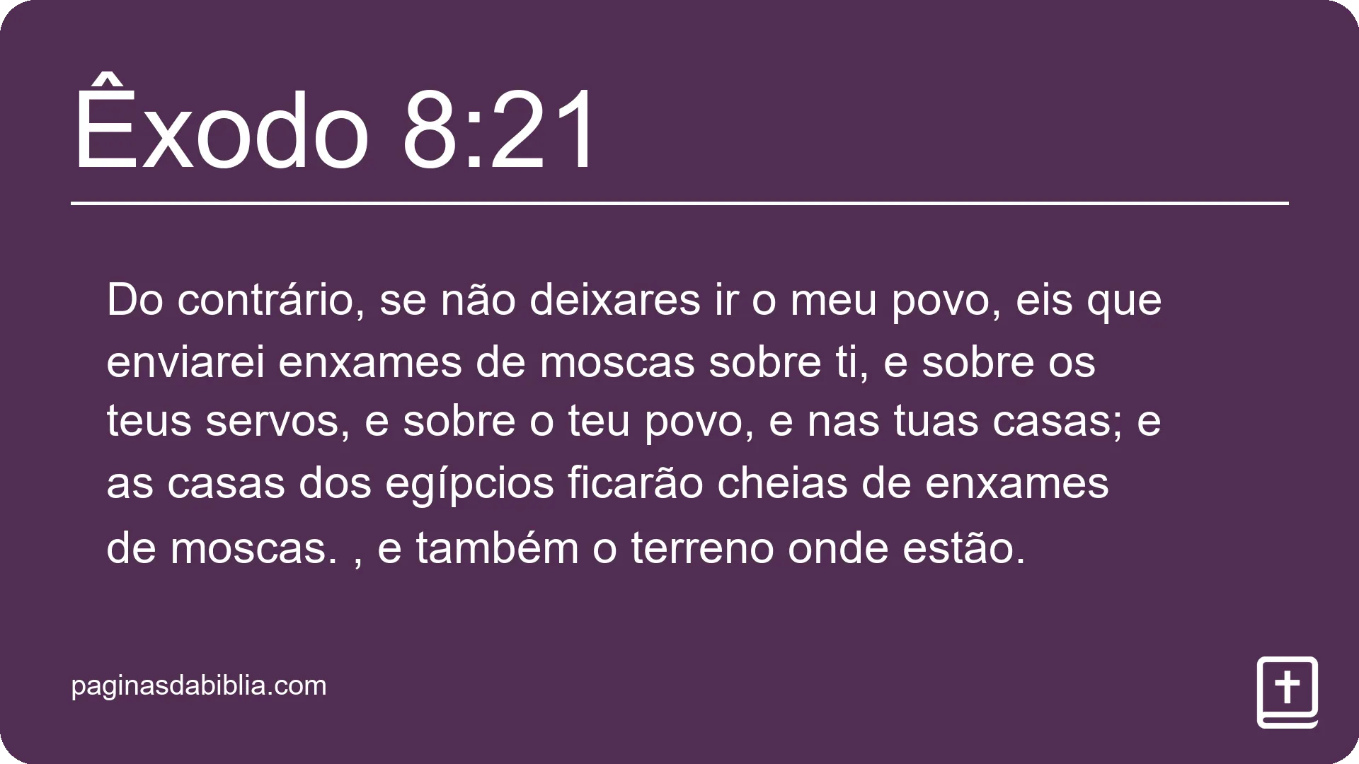 Êxodo 8:21