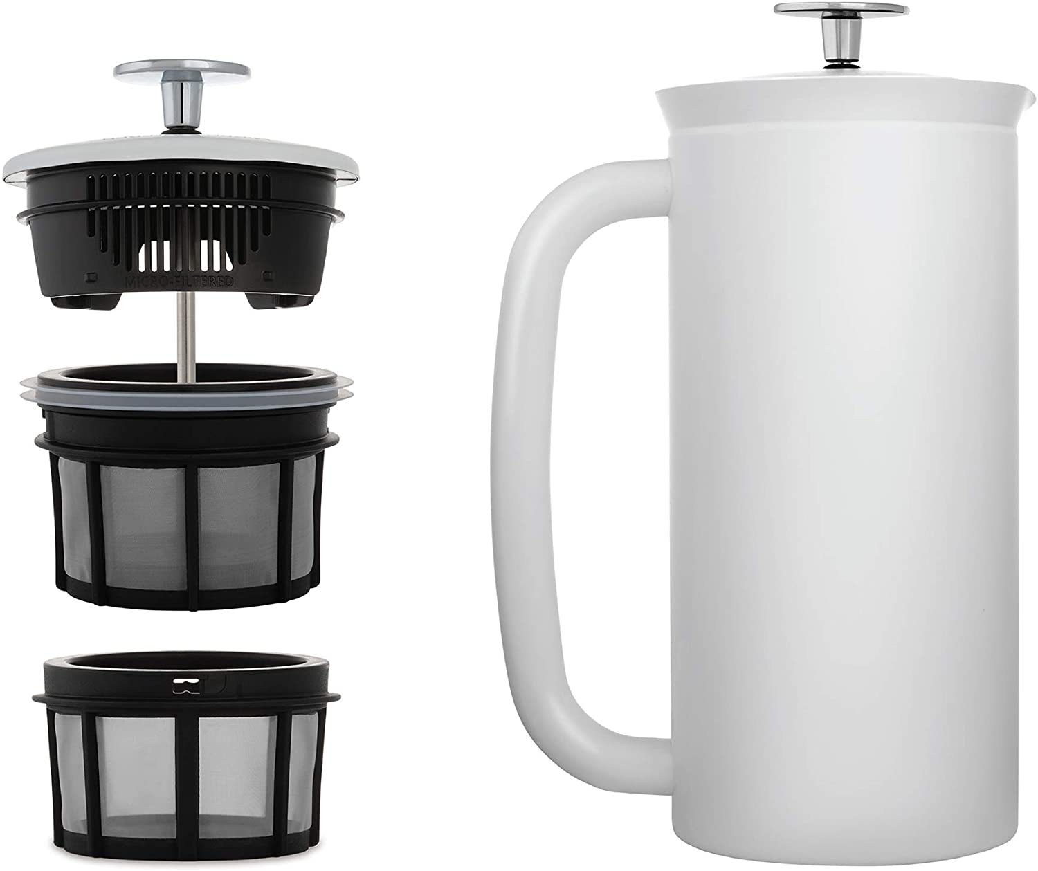 Espro P7 Double Walled, SS, Vacuum Insulated French Press 18 oz - Matte White