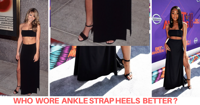 How to wear ankle strap heels without 