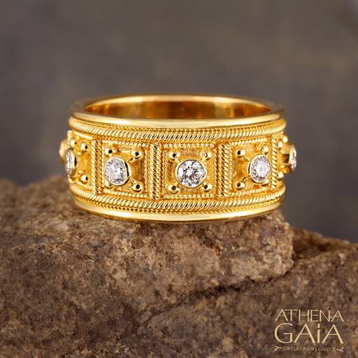 Band Rings — Page 2: Athena Gaia Greek Jewelry