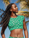 Teen High Tide Cropped Swim Top