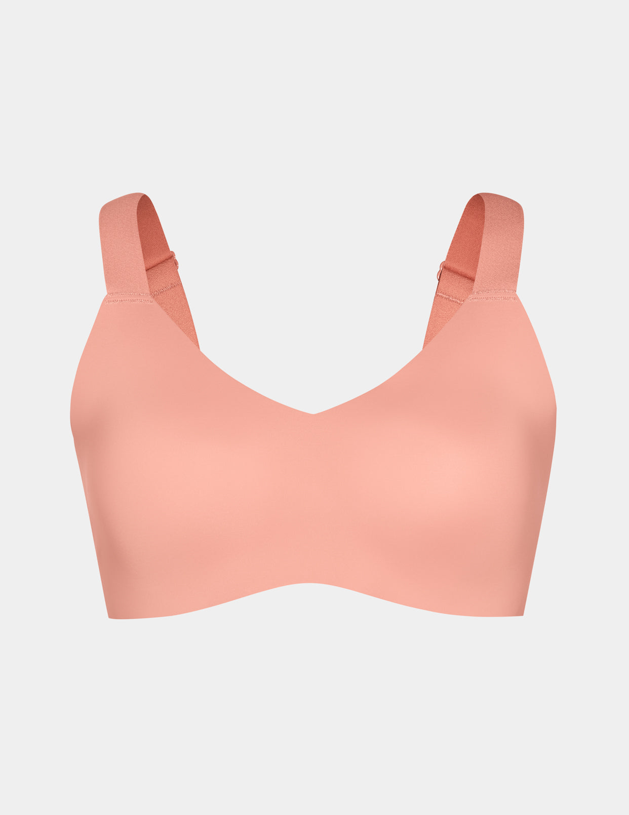 U-neck bra with removable straps