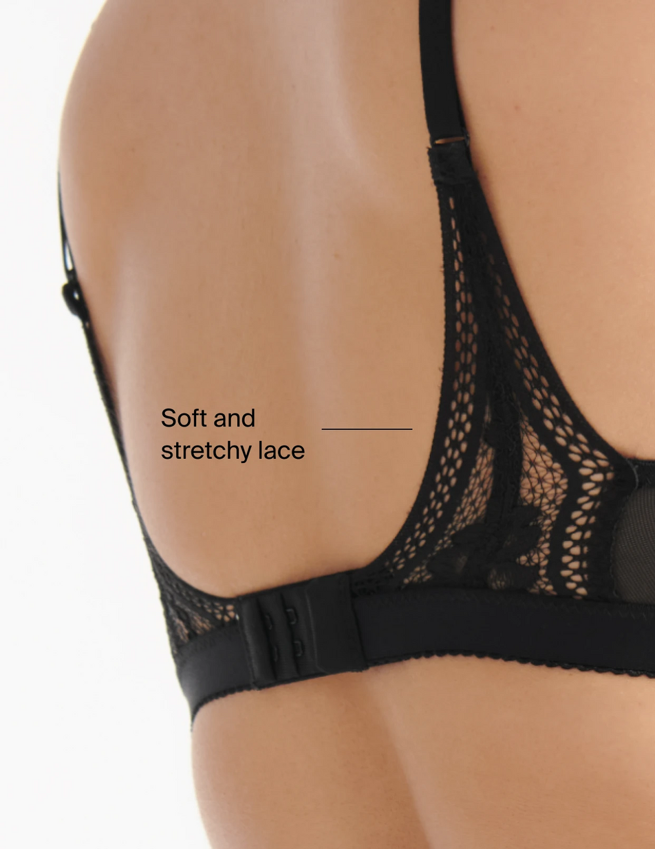 French Style Bralette Seamless Deep V Lace Bra Wireless Thin Underwear Soft  Bra Shirt Vest For Women