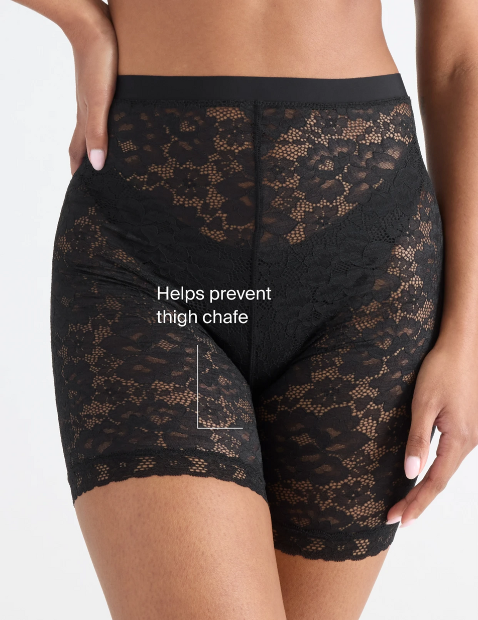 Helps prevent thigh chafe 