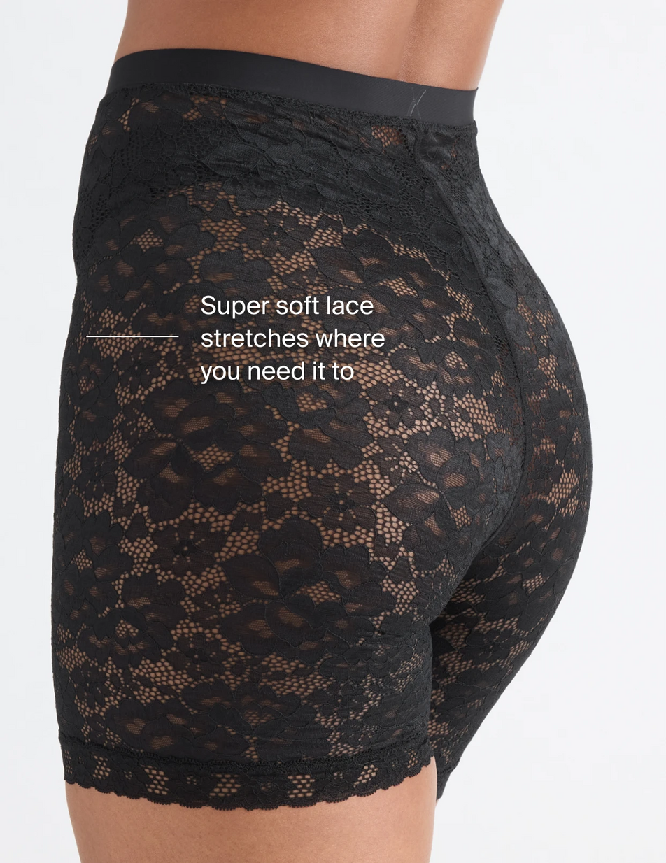 Super soft lace stretches where you need it to 