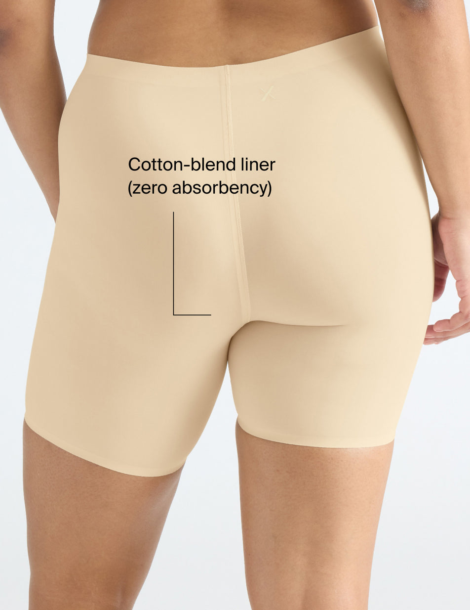 Cotton-blend liner (zero absorbency)