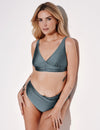 Shimmer Ruched Bikini Swim Bottom