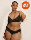 Light Leakproof Gossamer Lace Bikini