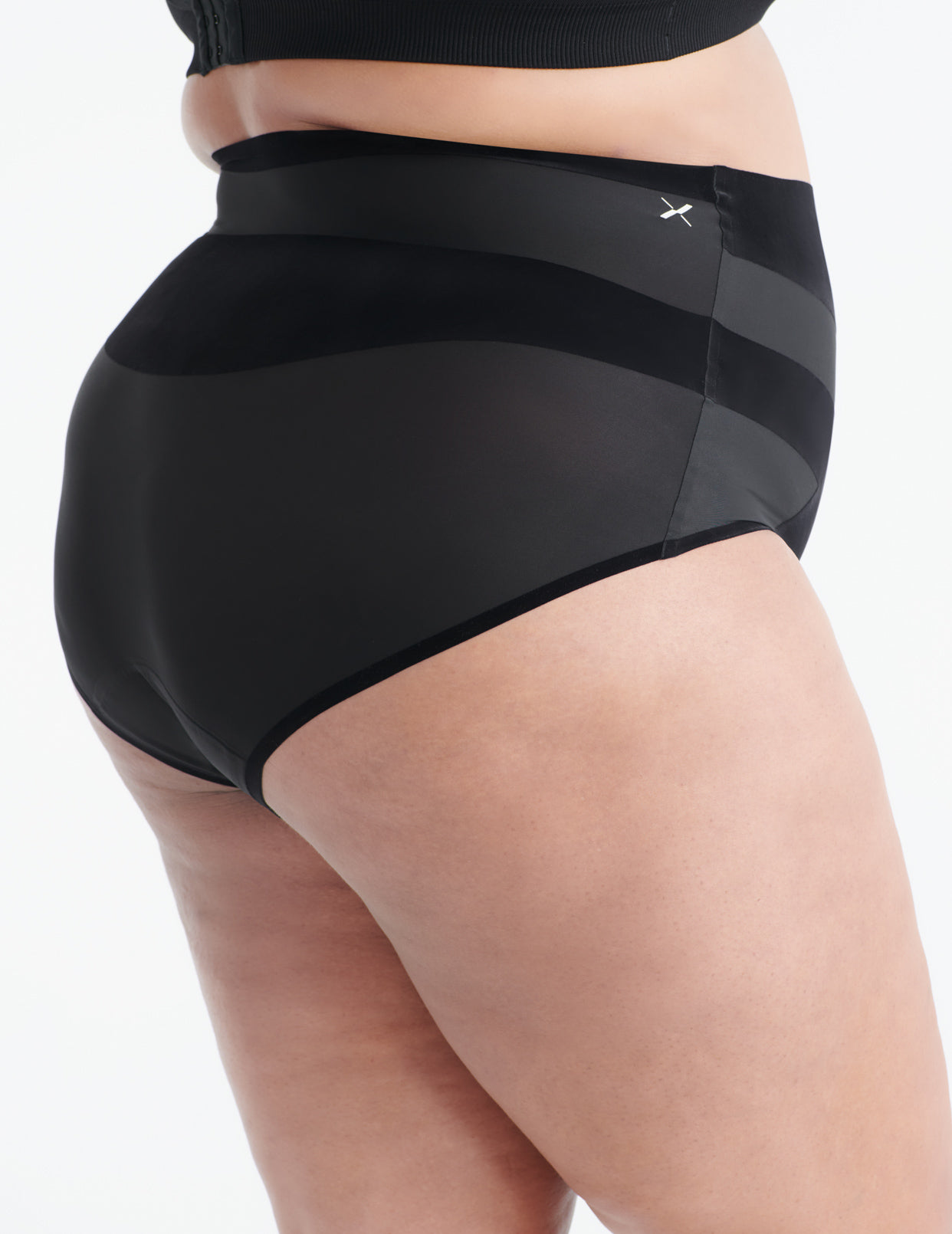 HUPOM Knix Underwear Womens Underwear Briefs Activewear None Elastic Waist  Black XL 