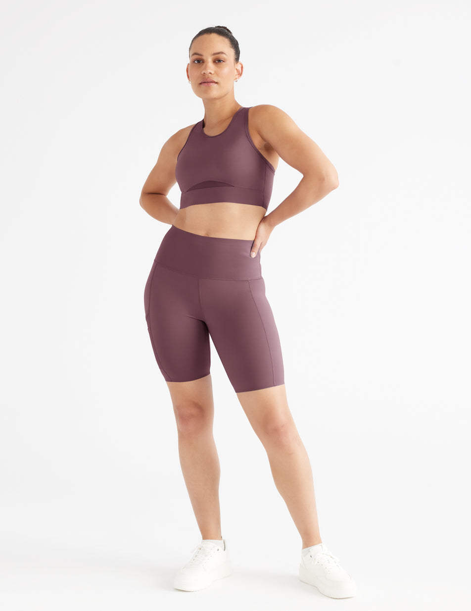 Kinesis Ribbed Back Pocket Coordinating Sports Bra