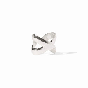 Catalina Adjustable X Ring in Silver - Michele Jewelry