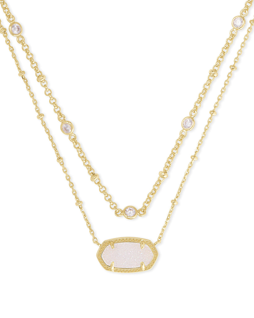 white drusy kendra scott necklace