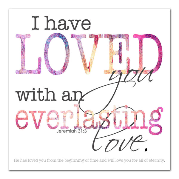 Christian gift, Scripture art, Everlasting love – StudioJRU