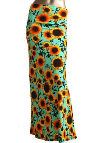 sunflower maxi skirt