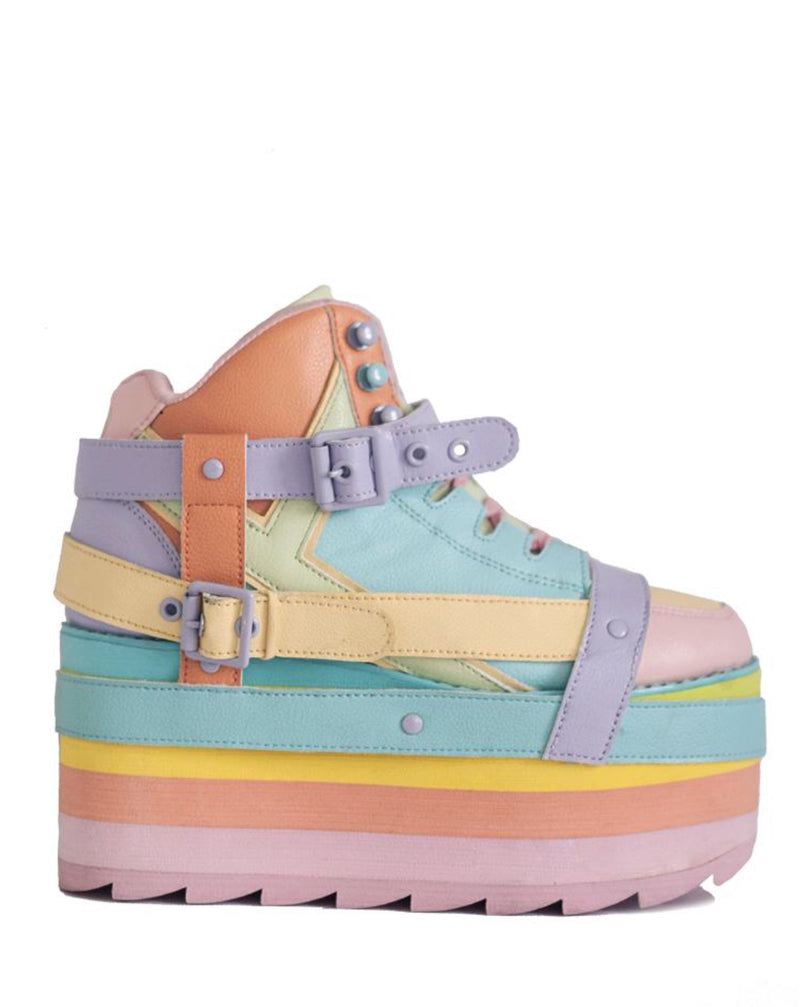 pastel pink platform shoes