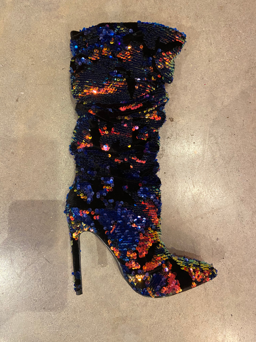 Green Blue Sequins Boots – Cupcakemafiaatl