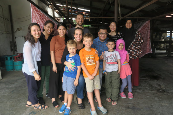 Batik Boutique team with batik artisans 