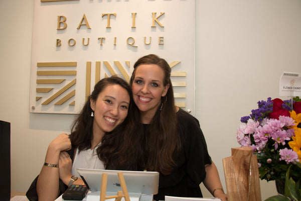 Batik Boutique Founder and CEO Amy Blair with Minerva Fellow Gillian Henry