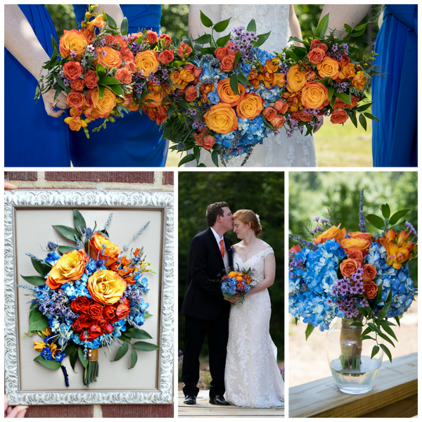 11 x 14 Freeze Dried Wedding Bouquet