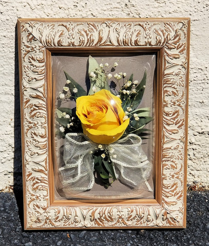 8x10 Freeze Dried Wedding flower keepsake