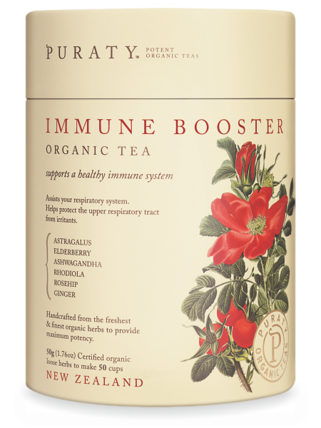 IMMUNE BOOSTER ORGANIC TEA 30g – Puraty Organic Teas NZ