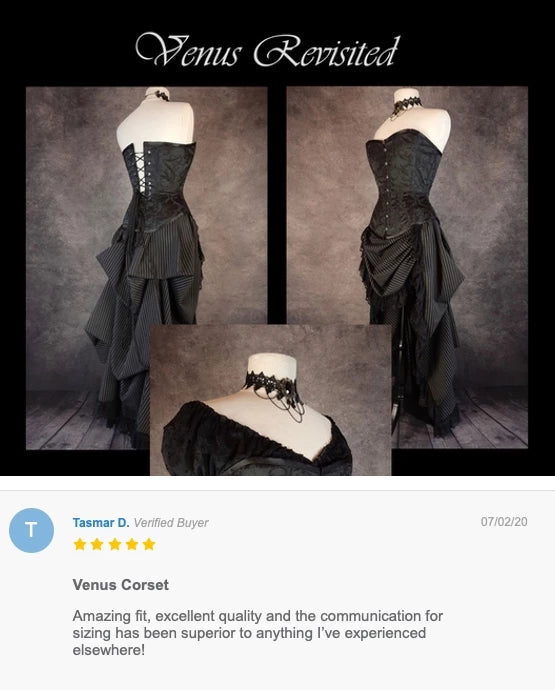 Review from Tasmar after receiving her Venus Revisited corset