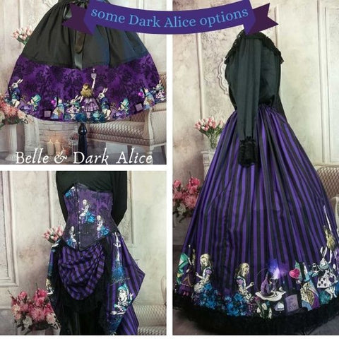 Dark Alice in Wonderland purple options for more casual events